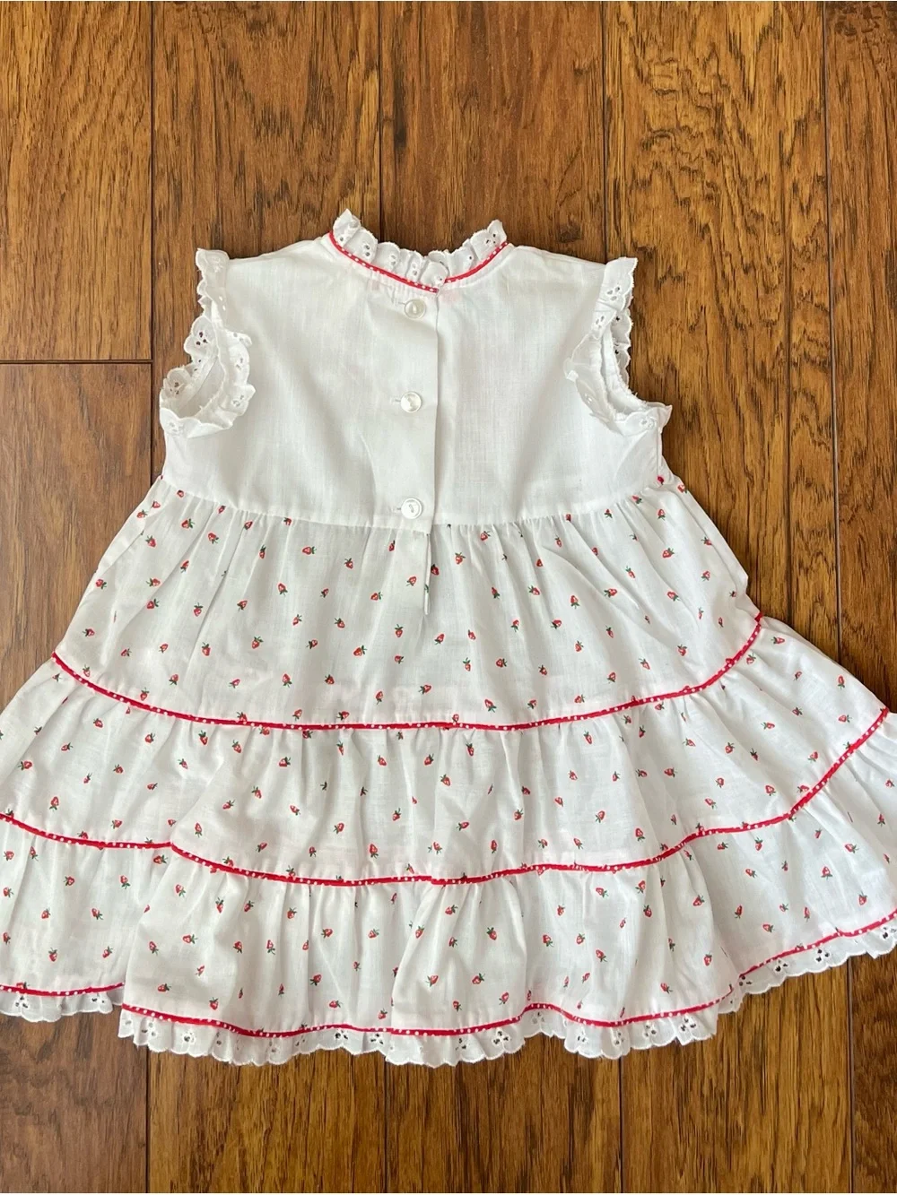 Vintage 1980s Strawberry Shortcake Dress Size 4 ILGWU Union Made USA Rare Excell